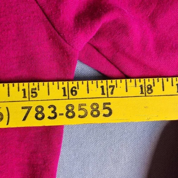 Fox Riders Co. hoodie women's size XS magenta with graphic design on the hood - Picture 11 of 12